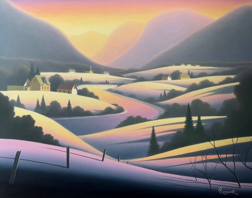 Changement de saison 24 x 30. huile. 2525$