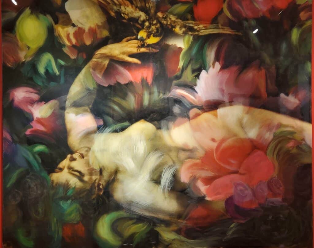 Hommage à Courbet. 51 x 61. tech mixte. 7275$